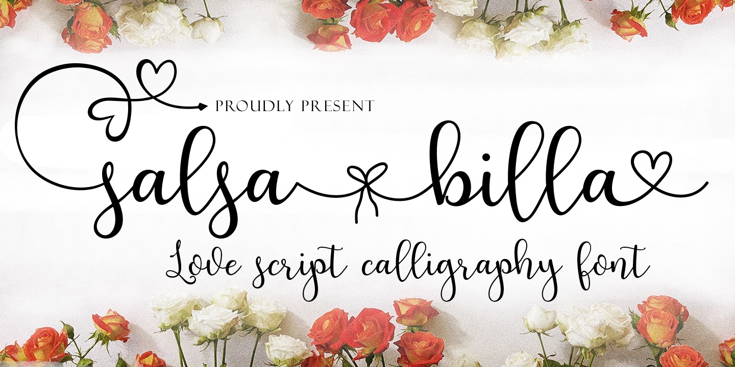 Beispiel einer Salsa Billa-Schriftart #1